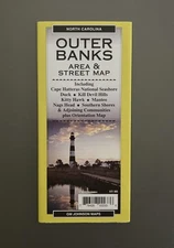 NEW OUTER BANKS AAA GM Johnson NC Cape Hatteras Area Street Map 2023 Seashore