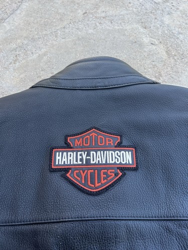Harley Davidson Torque Black Leather Jacket 98114-06VM Racing Cafe Men’s L - Picture 4 of 11