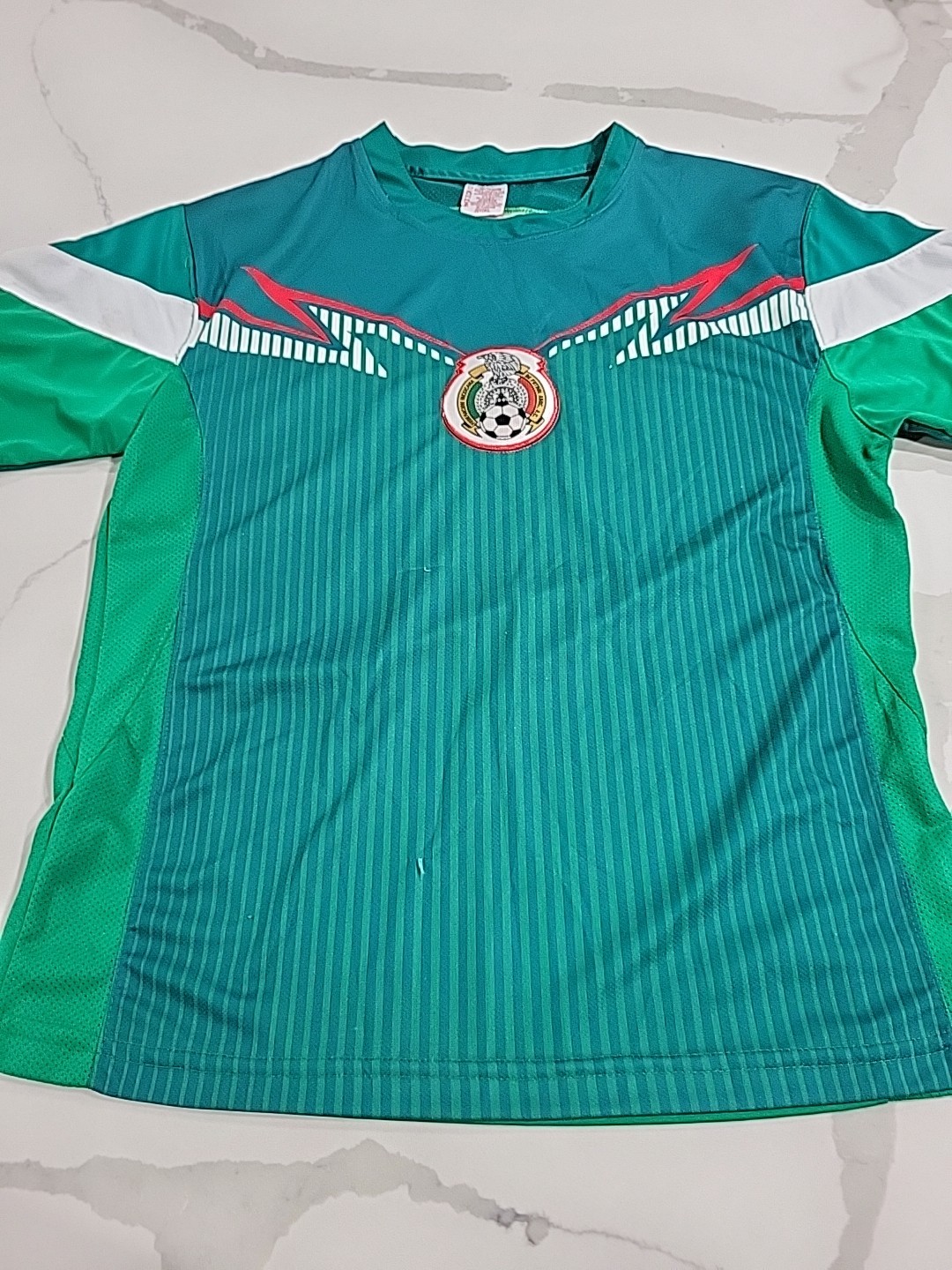 Vintage Mexico National Futbol Team Soccer Jersey Unisex Size Youth Large 