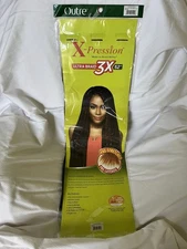 X-Pression 100% Ultra Braid 3X 52" Pre-stretched & Pre-layered Braiding Hair