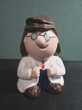 Tetley Tea Gaffer Ceramic Coin Bank Lyons Tetley by Wade Cracked