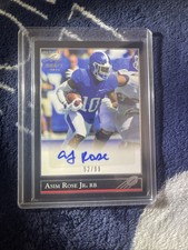 2021 Leaf Ultimate Draft 1992 Black Gold 52/99 Asim Rose Jr #BG-ARJ Auto 
