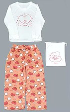 BT21 BTS Japan FC Pajama Set Long Sleeve Top & Pants Drawstring Used