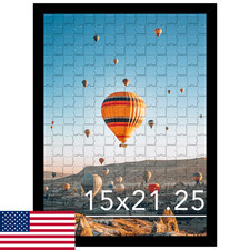 JCJMY 15x21.25 Black Wall Hanging Picture Frame for Puzzles Photos Art Posters