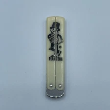 Vintage Novelty Knife Planters Mr. Peanut Folding Blade Made in USA White