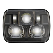 JW Speaker 0554491 8900 Evolution 2 Headlight High/Low Beam w/Black Inner Bezel