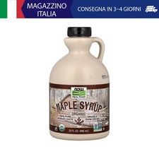 NOW Foods, Real Food, Sciroppo d’acero biologico, Grado A, Colore scuro, 946 ml