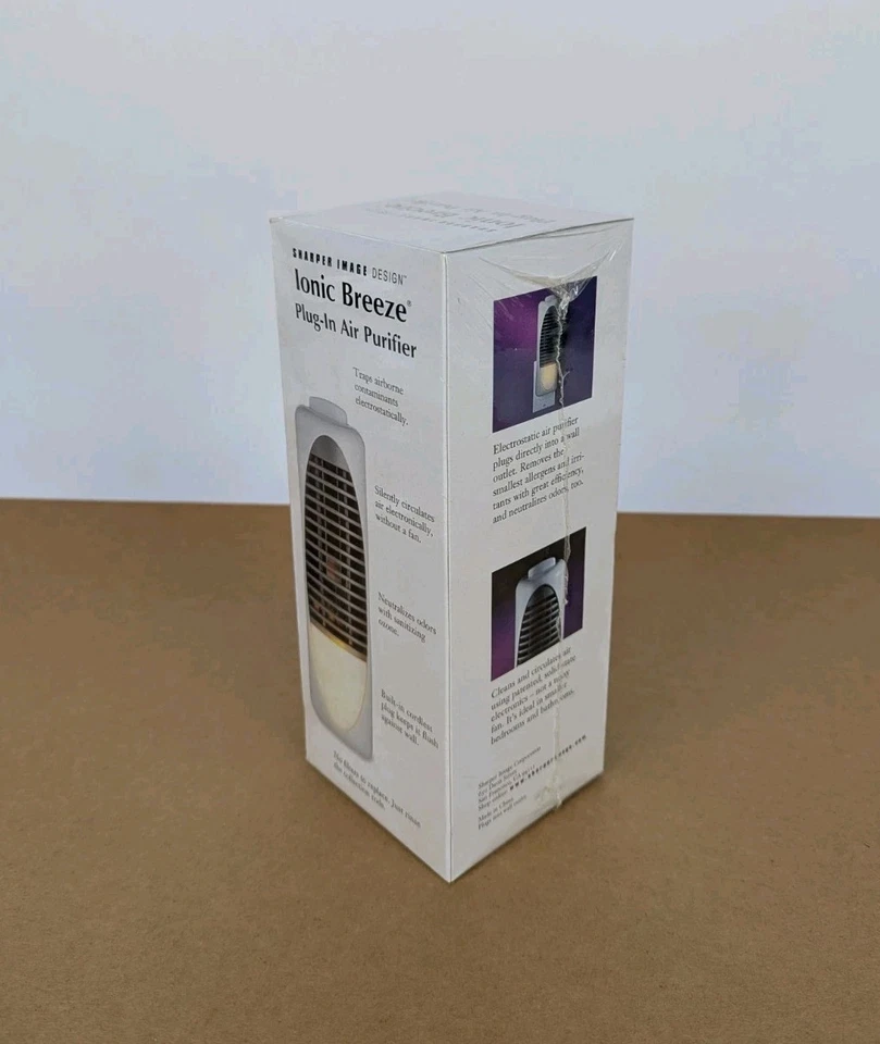NEW Sharper Image Design Ionic Breeze Plug-In Air Purifier S1627 Gray SEALED NOS - Image 2 of 3
