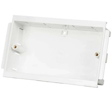 Marshall Tufflex ESSB2WH 2 Gang 30mm Mounting Box White