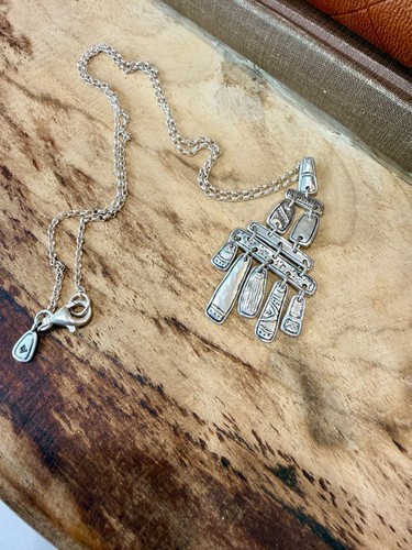 Silpada Expedition N2851 925 Sterling Silver Necklace 20" Retired Statement
