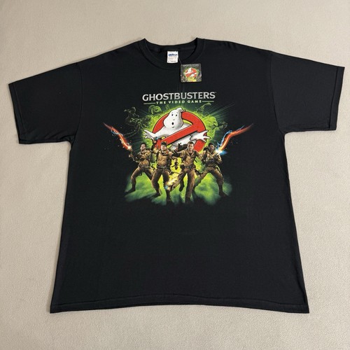 Vintage Y2K Ghostbusters The Video Game Promo T-shirt Size XL Movie Bill Murray