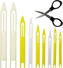 Fishing Net Repair Needle Kit: 9pcs Fish Cast Net Shuttles for Weaving and Sewin