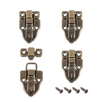 4 Stk. Koffer Verschluss Retro Dekorativ Haspe Schmuck Kasten Verriegeln 62X40Mm