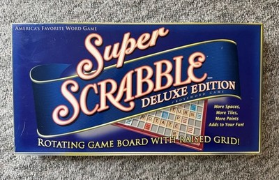 Super Scrabble Deluxe Edition 2006 New Open Box