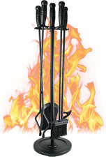 Set Di 5 Attrezzi per Caminetto Da 31,5 Pollici, Accessori per Caminetto per Int