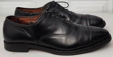 Allen Edmonds Park Avenue Cap Toe Oxford Leather Shoes 10.5 D Black Made in USA