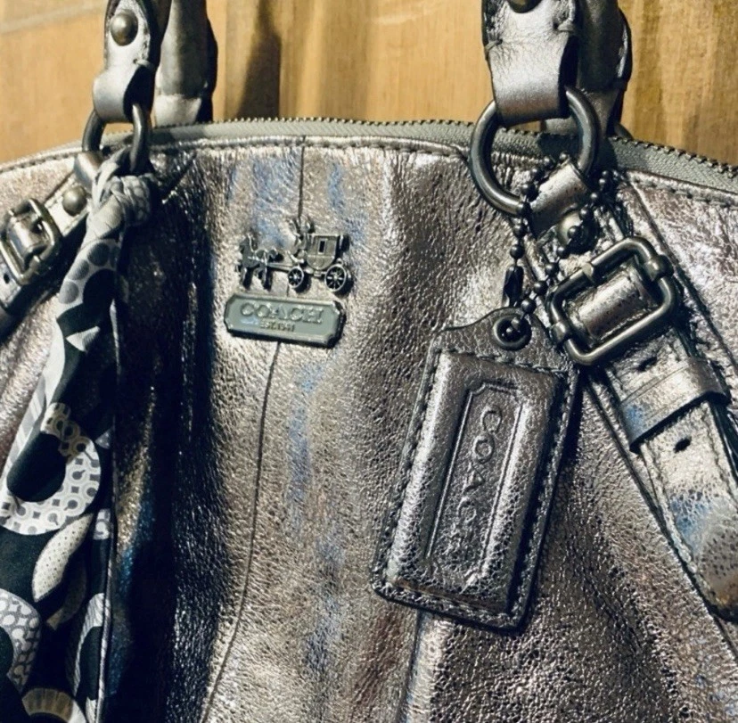 Borsa Coach vintage MADISON J1020 15960 in pelle metallizzata