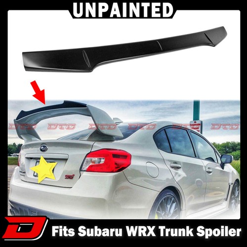 Unpainted Fits Subaru WRX STI VB Gurney Flap Lip STI Top Trunk Spoiler 2025 - 第 1/4 張圖片