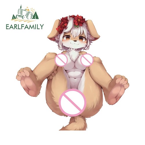 EARLFAMILY 5.1" Animal Hairy Hentai Ass Car Sticker Sexy Cartoon Campervan Decal - Picture 7 of 39
