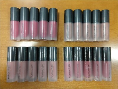 5 Pack: Revolution Matte Bomb Liquid Lip Gloss *CHOOSE SHADE* - (W10)