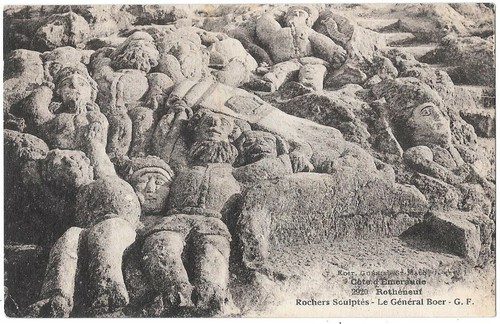 ROTHÉNEUF 35 Rochers sculptés Le Général Boer CPA non circulée vers 1920 - 第 1/2 張圖片