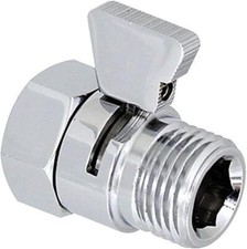   G1/2" Full Brass Shower Head Flow Control and Shut OFF Valve for Shower Hea...