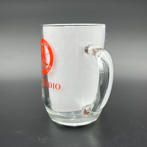 KMOX Radio St. Louis Cardinals Glass Beer Mug 1970s Vintage 5 Inch - Picture 9 of 11