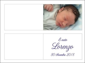 Biglietti Bigliettini Nascita Personalizzati Ebay