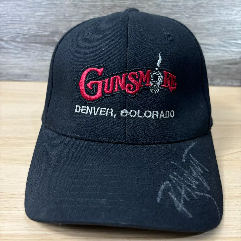 Gorra Gunsmoke ajustada S/M negra Flexfit Denver Colorado para hombre Foto 2 de 4