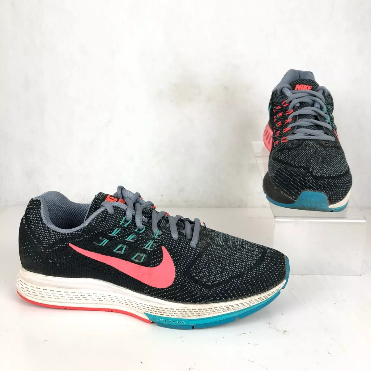 Muestra Psiquiatría bancarrota Nike Women&#039;s Size 8.5 Air Zoom Structure 18 Dynamic Support Black Grey  Sneakers | eBay