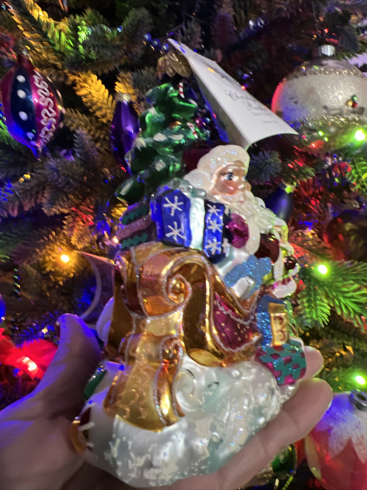 Christopher Radko Mercury Glass Toys Bears Santa Snowman Christmas Tree