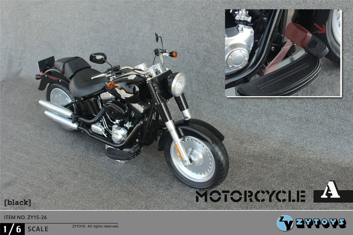 ZYTOYS T-800 Arnold Terminator 1/6 Plastic Motorcycle Model 12