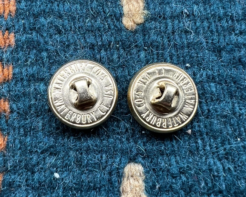 BROOKS BROTHERS BB GOLD WATERBURY Blazer Replacement Cuff Buttons Gates - Image 2 of 3