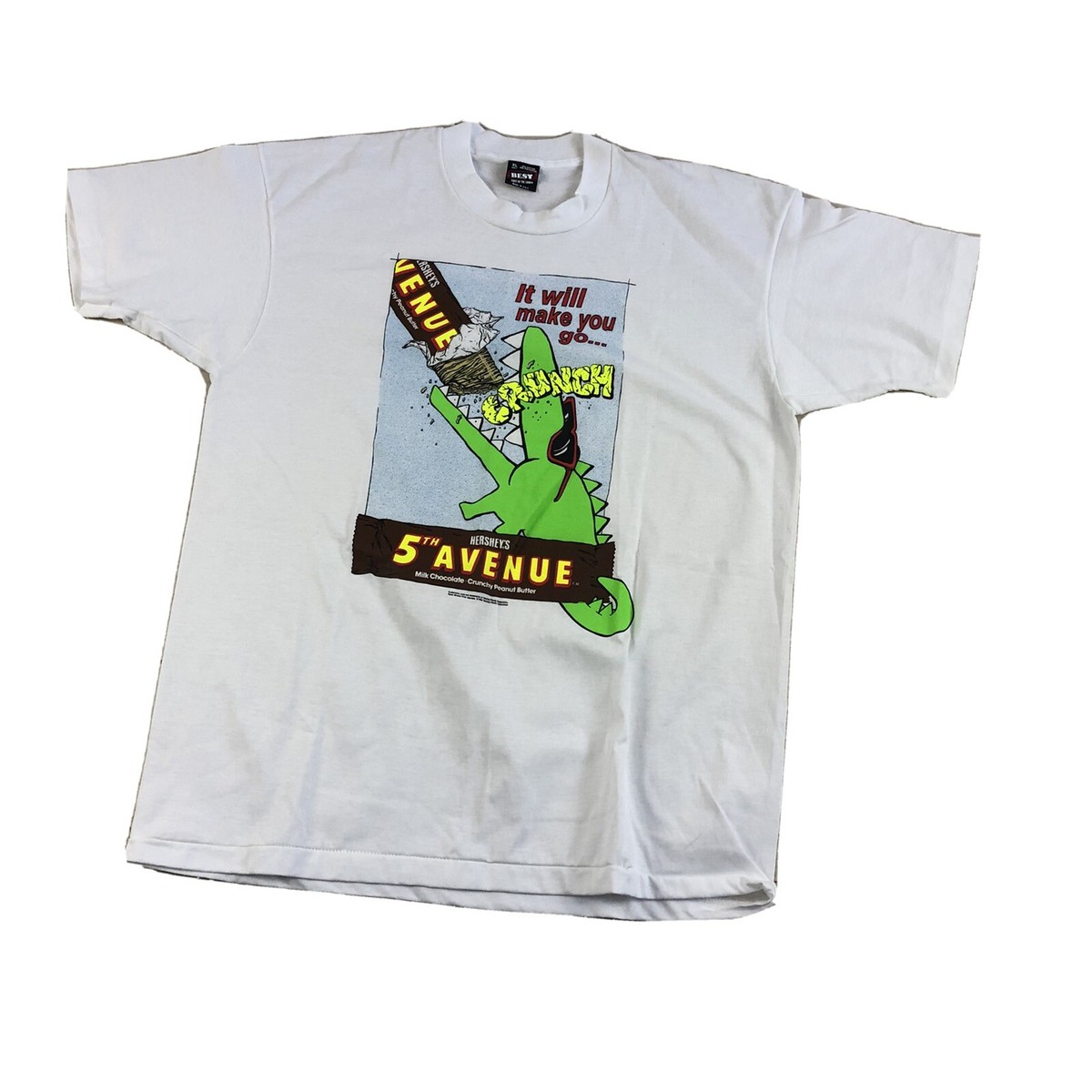 Vintage Promo Hersheys 5th Avenue Promo Shirt Sz XL 1992 Candy 
