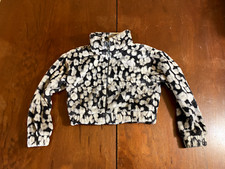 The North Face Kids Girls Black Gray Zip Jacket 6 XS