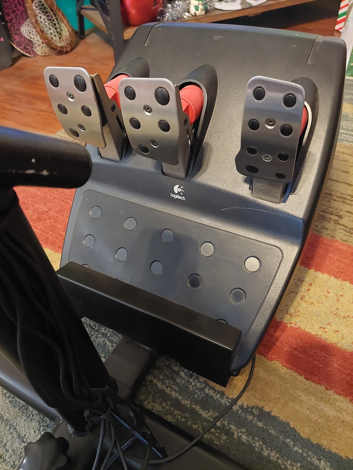 Logitech G27 Racing Wheel, Pedals, Shifter, Playseat Racing Seat eBay