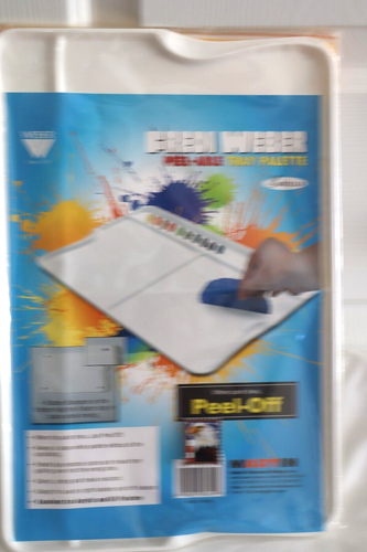 Fredi Weber Peel-able Tray Palette  92-AP3010 for Acrylic Poster Oil NIP - Picture 1 of 6