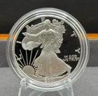 2001 US Mint American Eagle One Ounce Proof Silver Bullion Coin with Box & COA