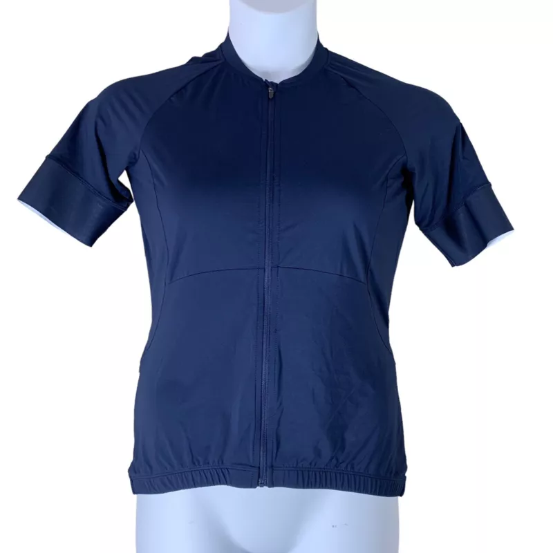 sweaty-betty cycle jersey short sleeve slim fit zip up shirt