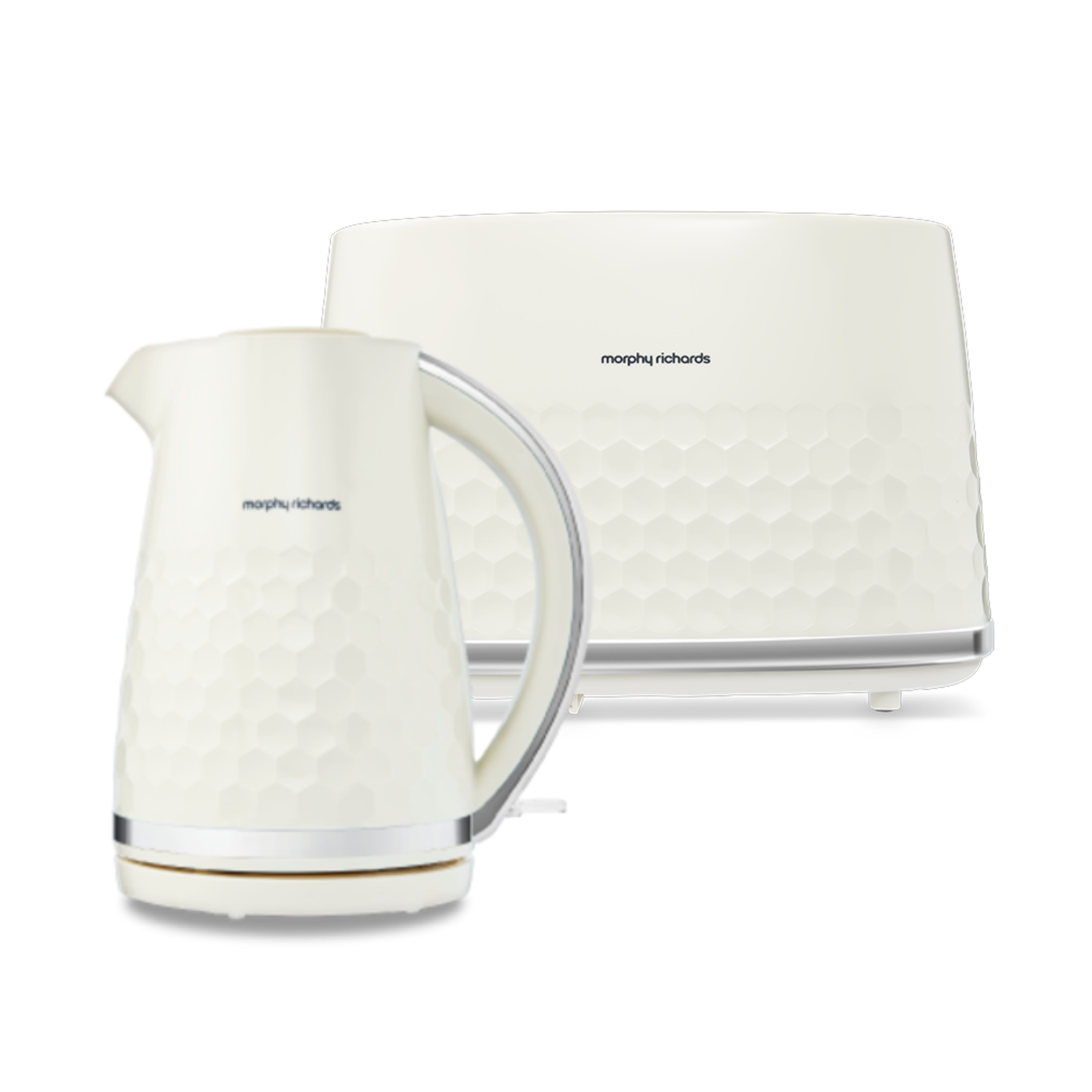 Morphy Richards Unisex Cream Hive White Kettle And Toaster Set In - Image 2