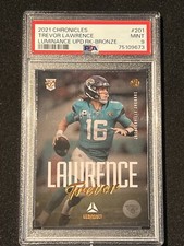 2021 Chronicles Trevor Lawrence Luminance Update Rookies Bronze #201 PSA 9