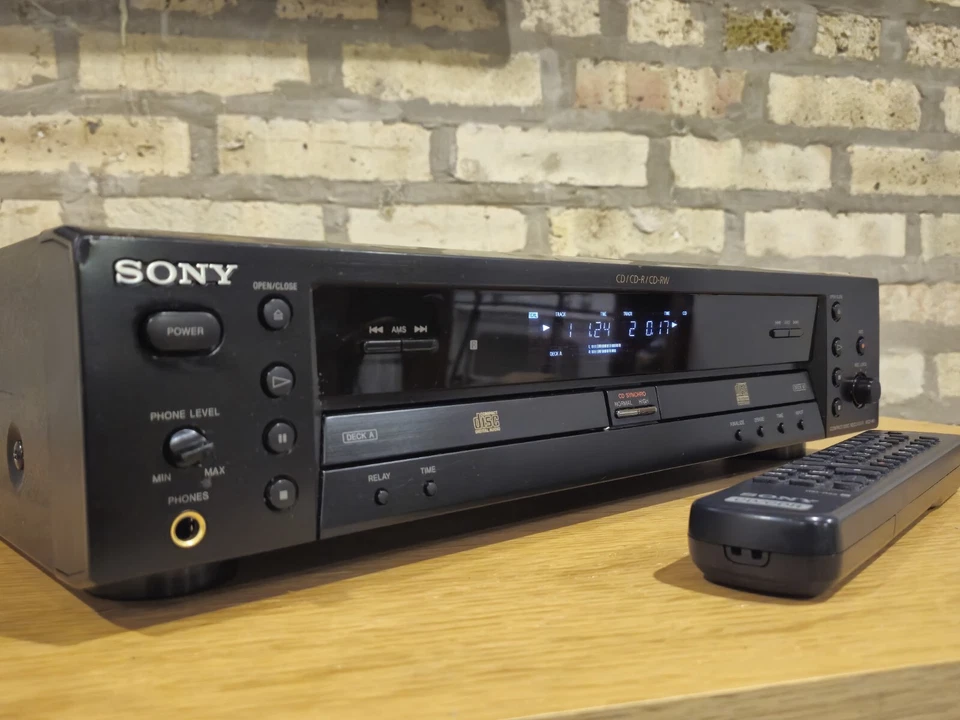 Sony RCD-W1 Dual CD Recorder w/remote ,,serviced,, Fully Functional Bonus!! - Image 2 of 4