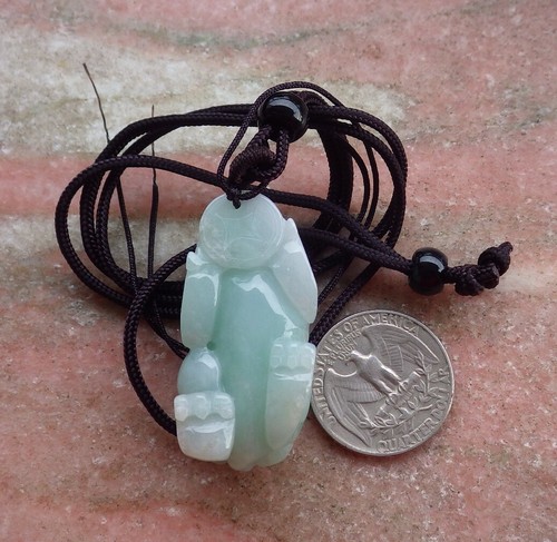 Certified Green Burma A Jade jadeite Pendant Dragon Pi Xiu Ruyi 风水貔貅 515911 AS - Picture 6 of 8