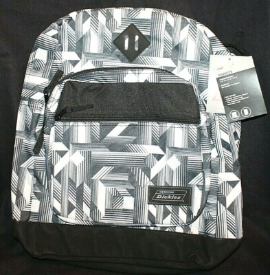 Genuine Dickies Varsity Boys' Geometric Pattern Black/White Backpack