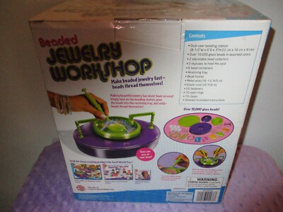 Small World New Beaded Jewelry Workshop 10,000 Glass Beads Automatic  Threader