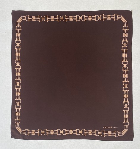 Foulard Carré Soie Vintage Guess - Bleu - Bandana - Pour Femme - Occasion