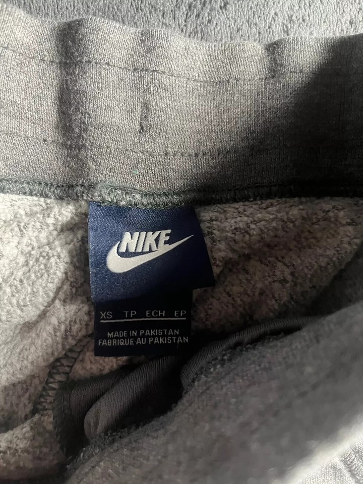 Nike Jogger Pants Mens XS Gray Tapered Leg Elastic Waist Drawstring