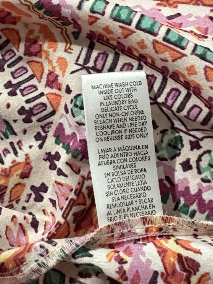 Democracy 2XL dress Baby Doll 3/4 Ballon SL V Neck Woven Tiered MIDI Fairy - Image 3 of 4