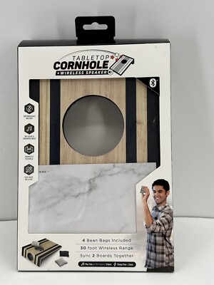 NIOB Tabletop Cornhole Bluetooth Speaker & Cornhole Game 2-4 Players
