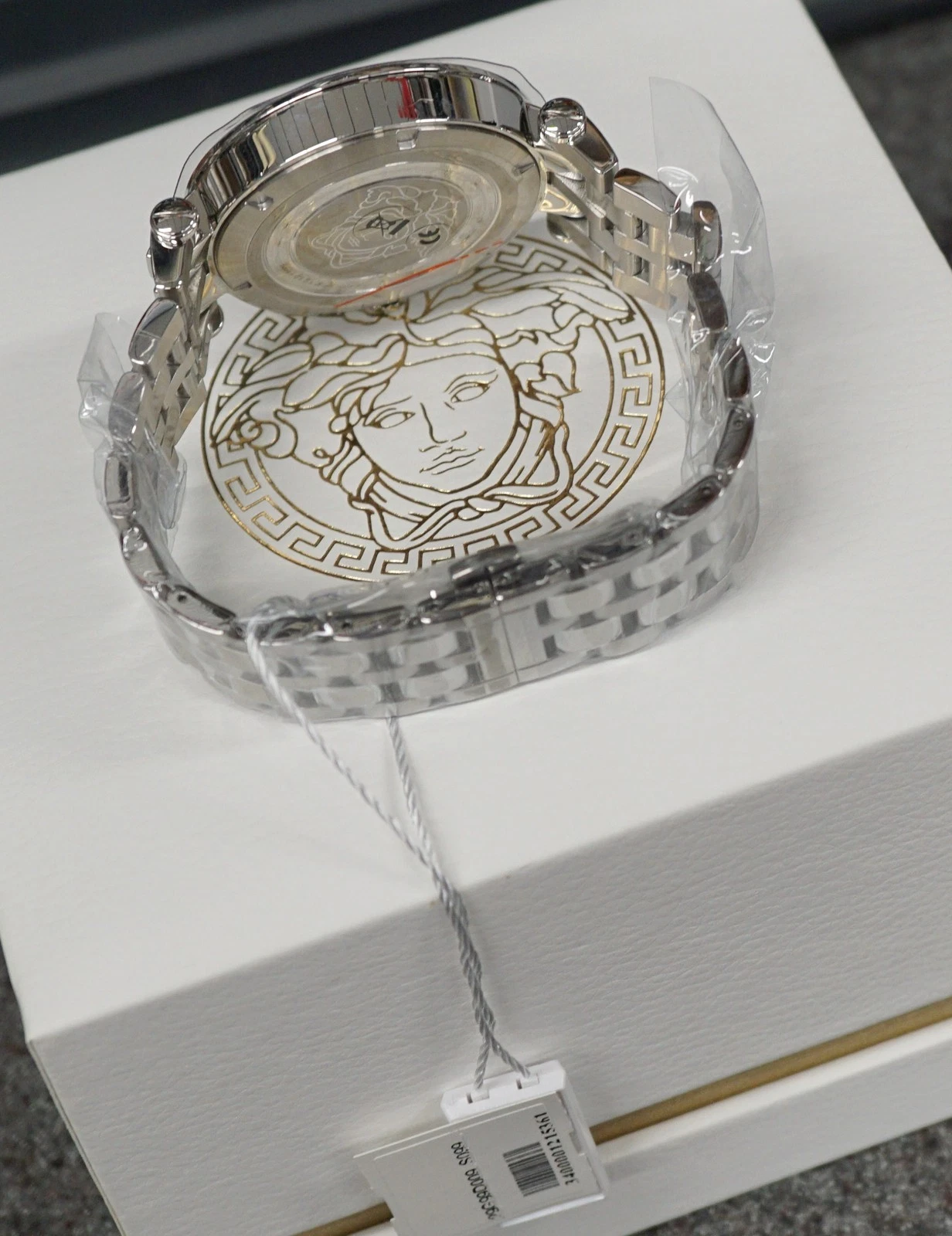 OROLOGIO UOMO VERSACE 29G99D009 S099 V RACE QUADRANTE NERO ACCIAIO INOX GMT SVEGLIA 46MM